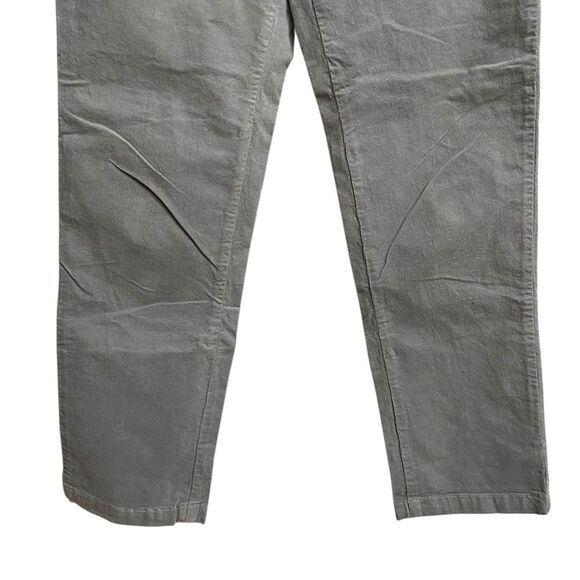 Cut Loose Slim Ankle Lightweight Corduroy Pants Women's Size XS Grey Tapered Leg - Picture 6 of 14